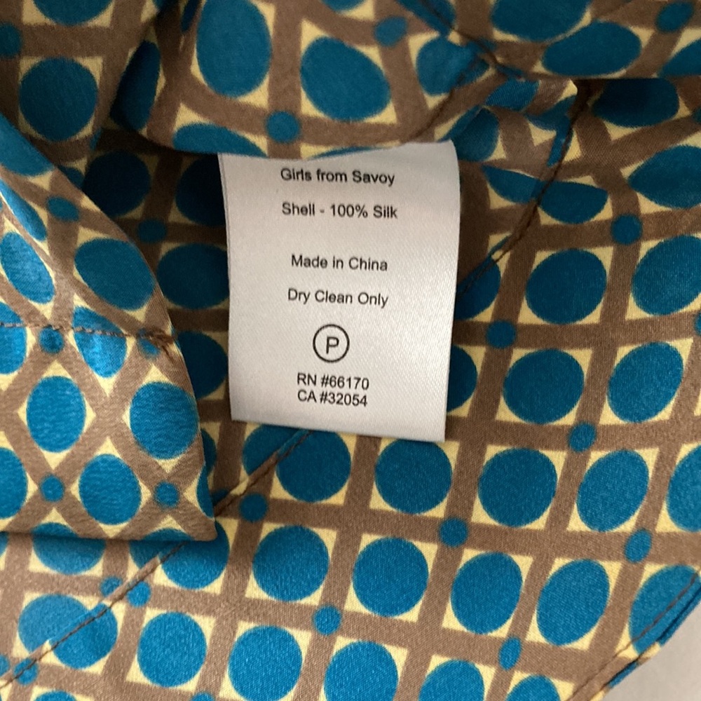 Anthropologie Girls from Savoy sleeveless bow tie silk top, size 0 - Picture 6 of 6